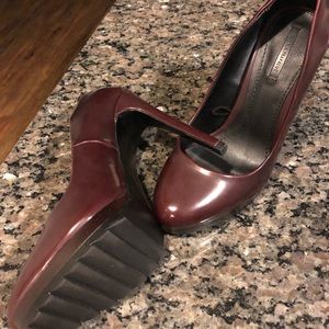 Zara Burgundy heels, never worn